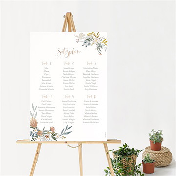 Sitzplan Taufe Sanfte Poesie - vue 2