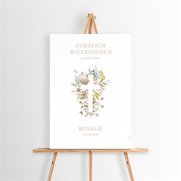 Willkommensschild Taufe Freude pur