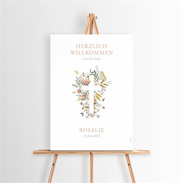 Willkommensschild Taufe Freude Pur