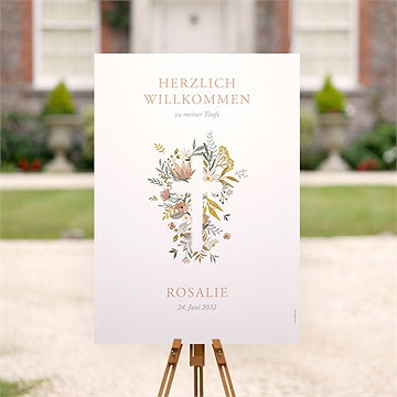 Willkommensschild Taufe Freude Pur - vue 2