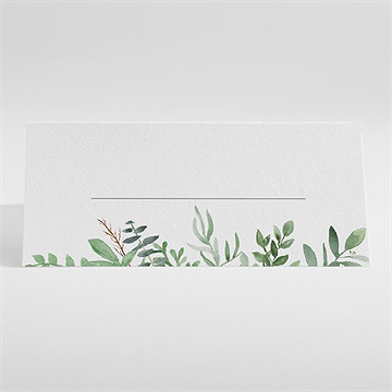 Tischkarte Taufe kraftpapier und pflanzenmotiv - vue 2