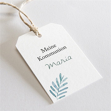 Geschenkanhänger Kommunion Heiliges Aquarell