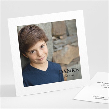 Dankeskarte Kommunion kleine taube