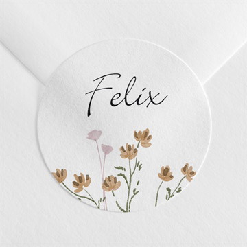 Aufkleber Trauer florale komposition