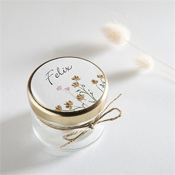 Aufkleber Trauer Florale Komposition - vue 2