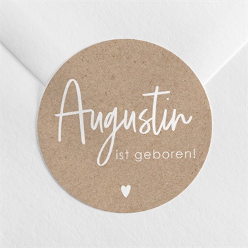 Sticker Geburt moderne piktogramme - etui