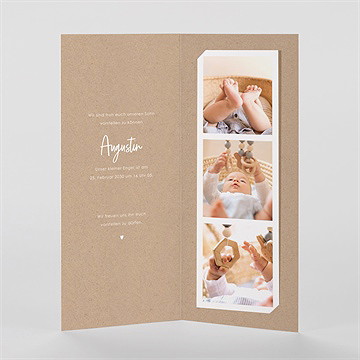 Geburtskarte moderne piktogramme 2 - vue 2