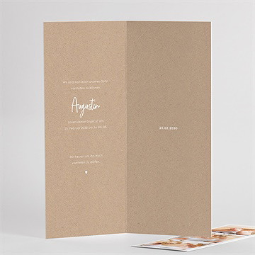 Geburtskarte moderne piktogramme 2 - vue 3