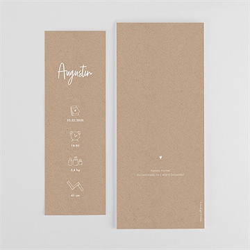 Geburtskarte moderne piktogramme 2 - vue 4