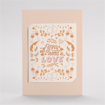 Hochzeitseinladung hippie - duo