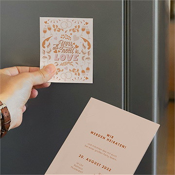 Hochzeitseinladung Hippie - Duo - vue 3