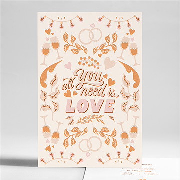 Hochzeitseinladung hippie