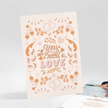 Dankeskarte Hochzeit Hippie