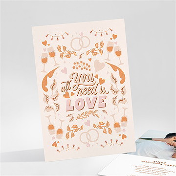 Dankeskarte Hochzeit Hippie