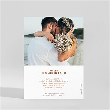 Dankeskarte Hochzeit hippie - vue 2