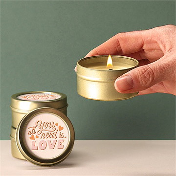 Kerze Hochzeit Hippie - vue 2