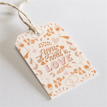 Geschenkanhänger Hochzeit Hippie