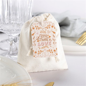 Geschenkbeutel Hochzeit hippie - vue 3