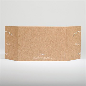 Hochzeitseinladung boheme schick - doppelklapp - vue 3