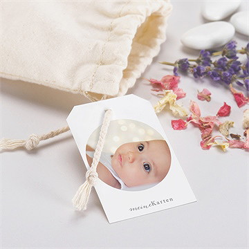 Geschenkbeutel Taufe Taube Und Blumenkranz - Vue 2