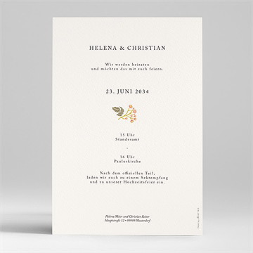 Hochzeitseinladung peace and love - vue 2