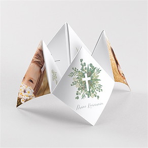 Einladung Kommunion anmut - origami