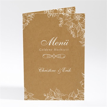 Menükarten Hochzeitsjubiläum geteilte freude