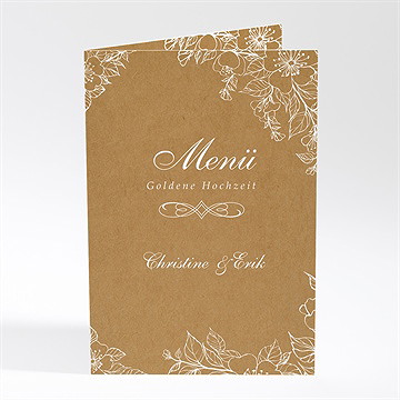 Menükarten Hochzeitsjubiläum Geteilte Freude