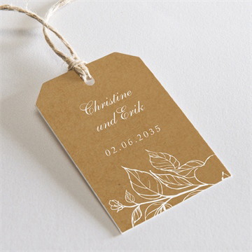 Geschenkanhänger Hochzeitsjubiläum geteilte freude