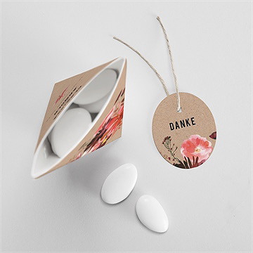 Geschenkbox Hochzeit floral - schachtel - vue 3