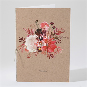 Kirchenheft Hochzeit floral