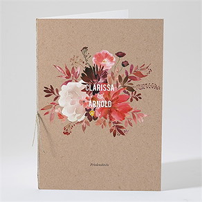 Kirchenheft Hochzeit floral