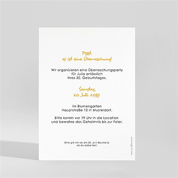 Geburtstagseinladung Überraschung - vue 2