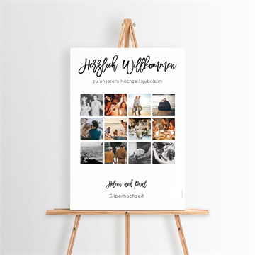 Willkommensschild Hochzeitsjubiläum family-stories