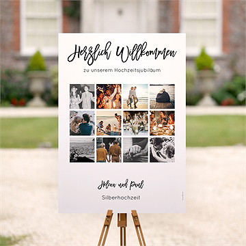 Willkommensschild Hochzeitsjubiläum Family-Stories - vue 2