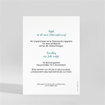 Geburtstagseinladung Überraschung 30 Jahre - vue 2