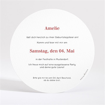 Geburtstagseinladung Luftballons 20 Jahre - vue 4