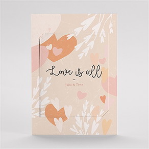 Hochzeitseinladung flower love