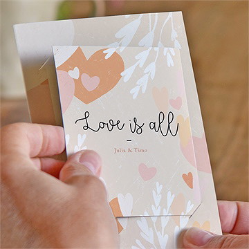 Hochzeitseinladung Flower Love - vue 2