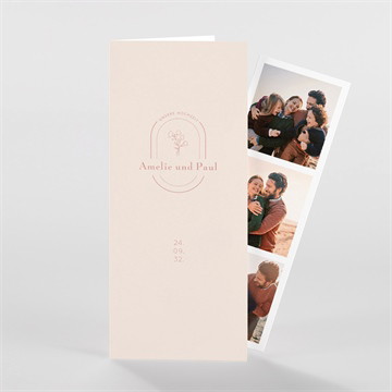 Hochzeitseinladung zartes oval