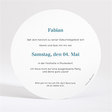 Geburtstagseinladung Luftballons 30 Jahre - vue 4