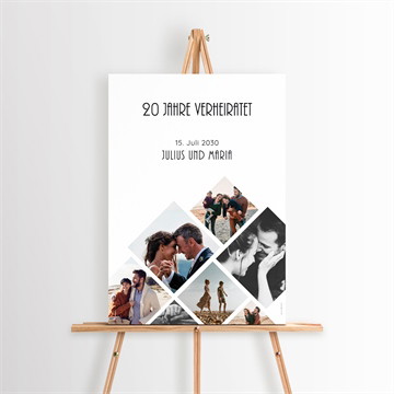 Willkommensschild Hochzeitsjubiläum love-stories