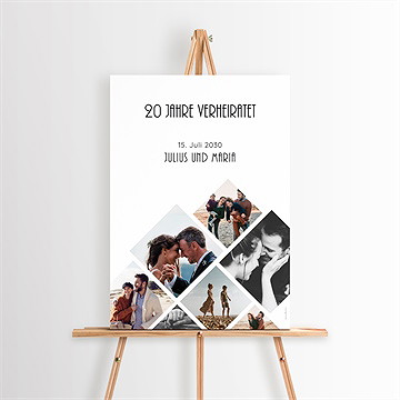 Willkommensschild Hochzeitsjubiläum Love-Stories