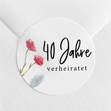 Aufkleber Hochzeitsjubiläum origamiliebe