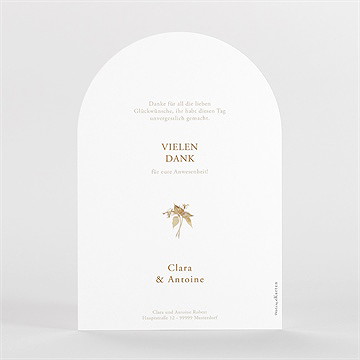 Dankeskarte Hochzeit herbstliche zartheit - vue 2