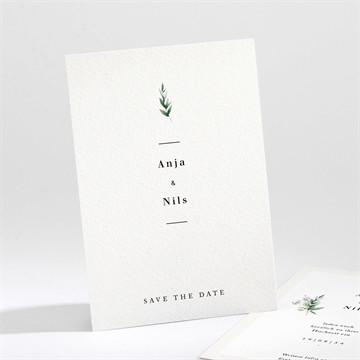 Save the Date Karte Smaragdgrün