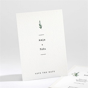 Save the Date Karte smaragdgrün