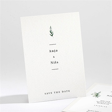 Save The Date Karte Smaragdgrün