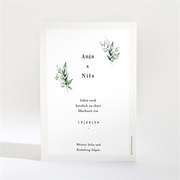 Save The Date Karte Smaragdgrün - vue 2