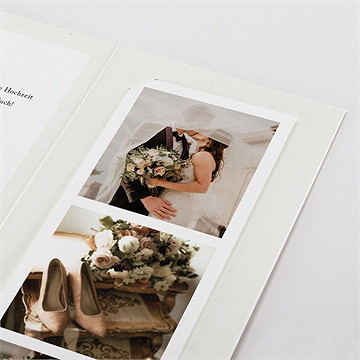 Dankeskarte Hochzeit smaragdgrün - vue 5